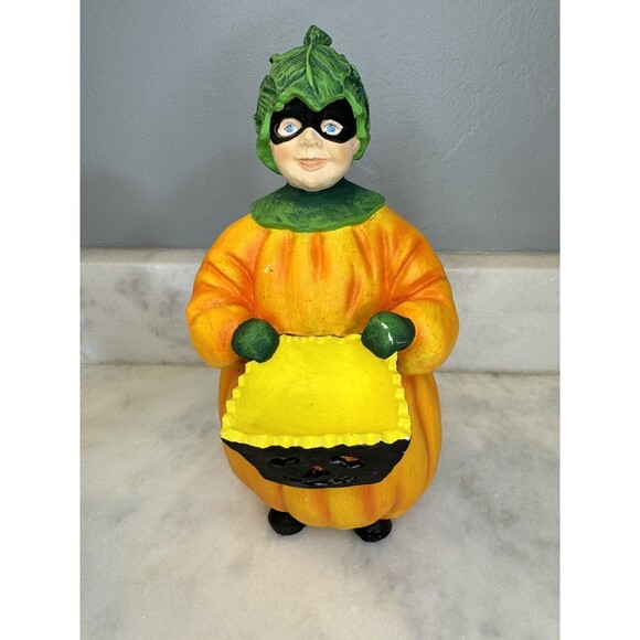Pumpkin Costume Trick or Treater 11" Halloween HTF Department 56 - Picture 1 of 10